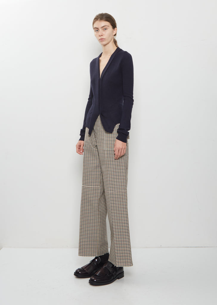 Check Tailoring Wool Trousers