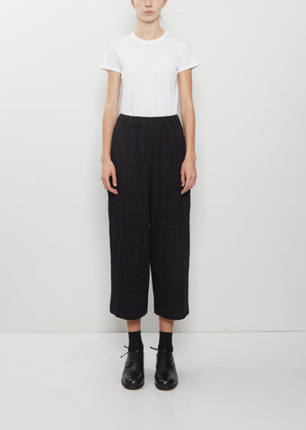 Pierre Cotton Wool Chalk Check Pants