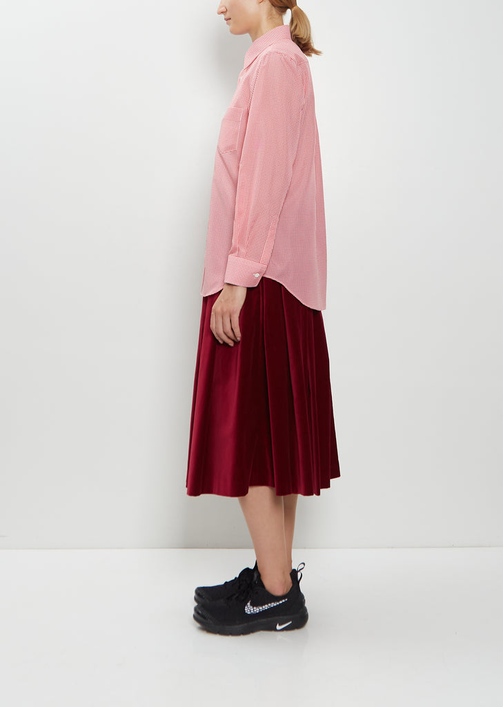 Classic Collar Lightweight Shirt — Red