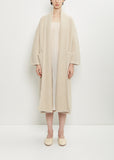 Long Shawl Alpaca Cardigan — Antique Melange