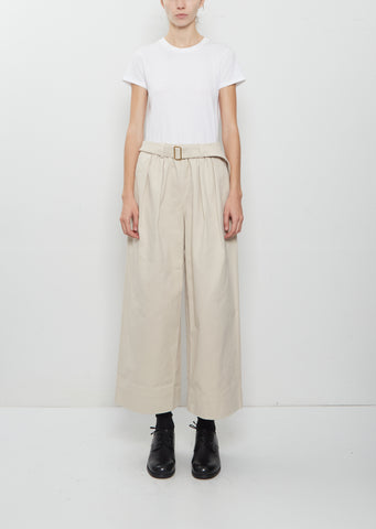 Pacome Peach Skin Cotton Canvas Pants