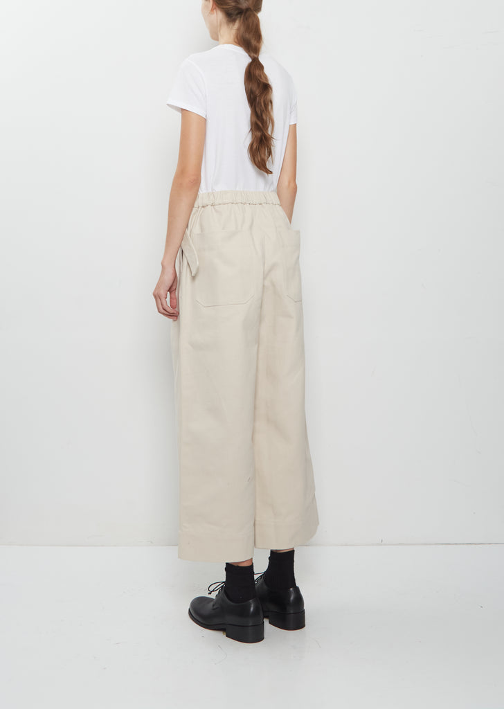 Pacome Peach Skin Cotton Canvas Pants