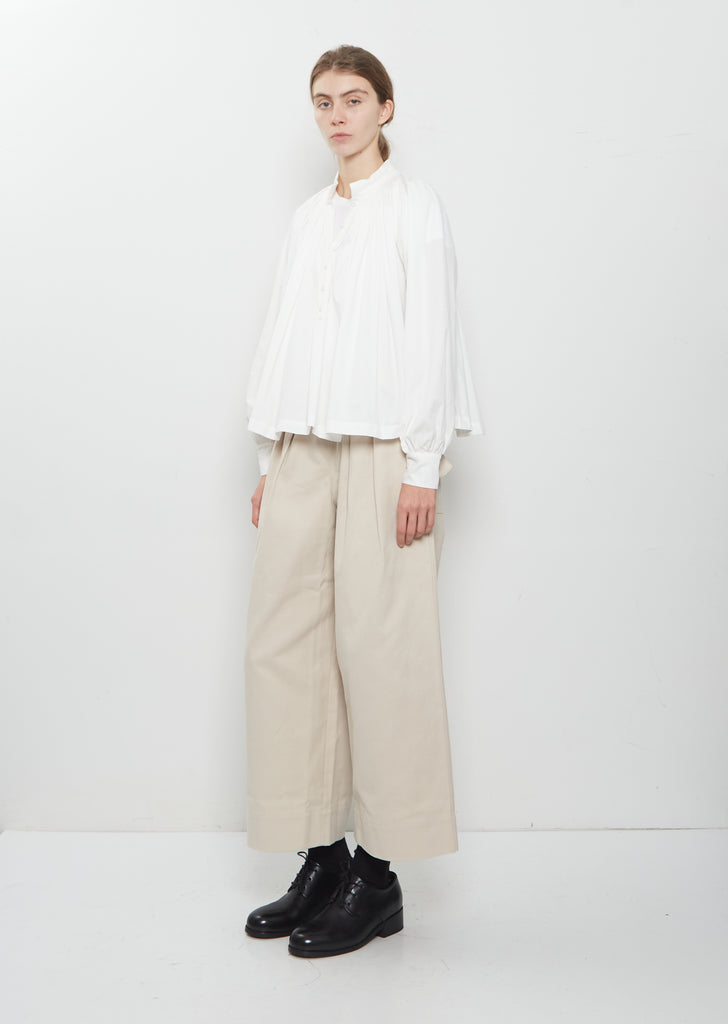 Pacome Peach Skin Cotton Canvas Pants