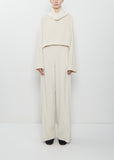 Cotton Corduroy Pajama Pants — White