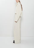 Cotton Corduroy Pajama Pants — White