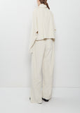 Corduroy Batwing T-Neck Oversized Shirt