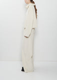 Corduroy Batwing T-Neck Oversized Shirt