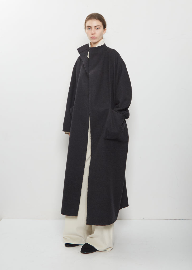 Panno Wool Long Coat w/ Cimossa