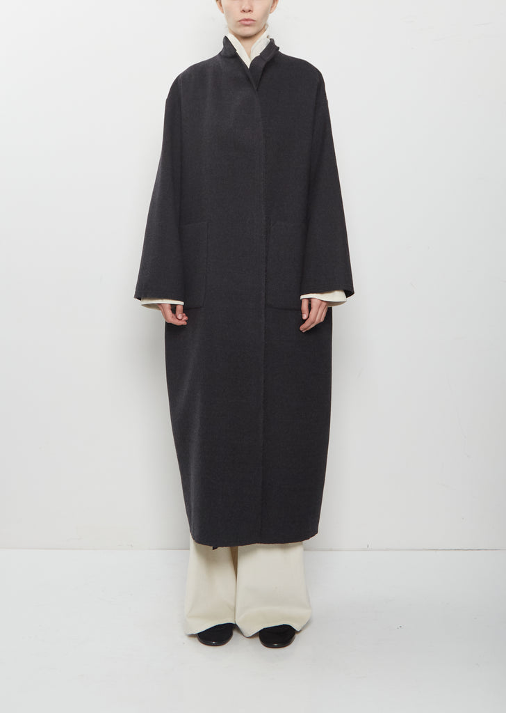 Panno Wool Long Coat w/ Cimossa