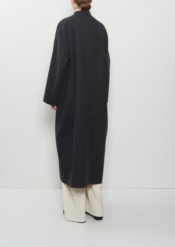 Panno Wool Long Coat w/ Cimossa