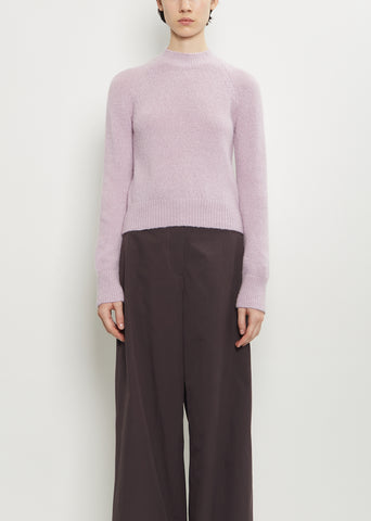 Texas Stretch Alpaca Merino Wool Sweater — Lilac