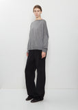 Cashmere Boatneck Kimono Sleeve Sweater — Medium Grey