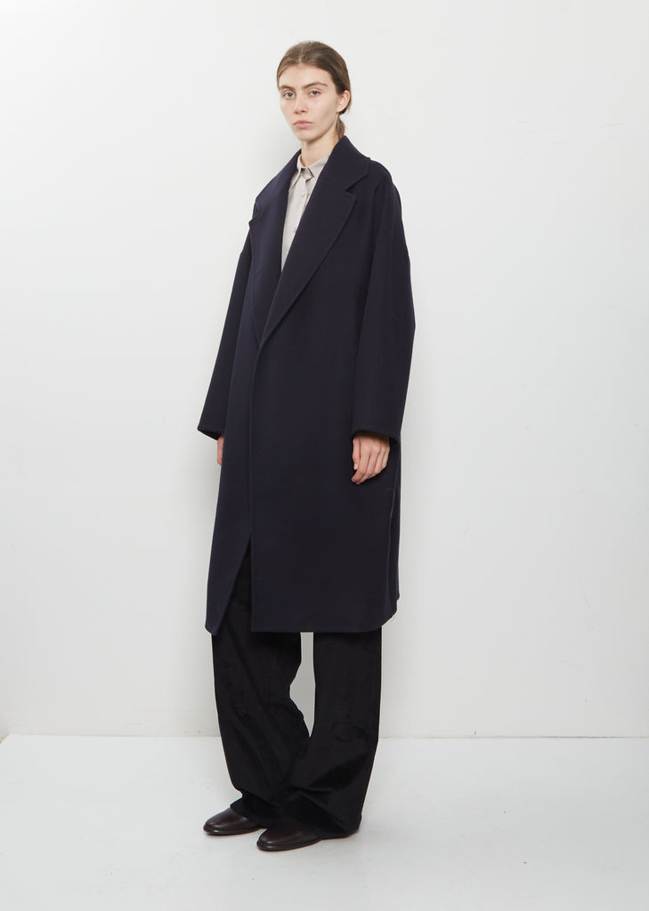 Panno Wool Oversized Coat — Midnight