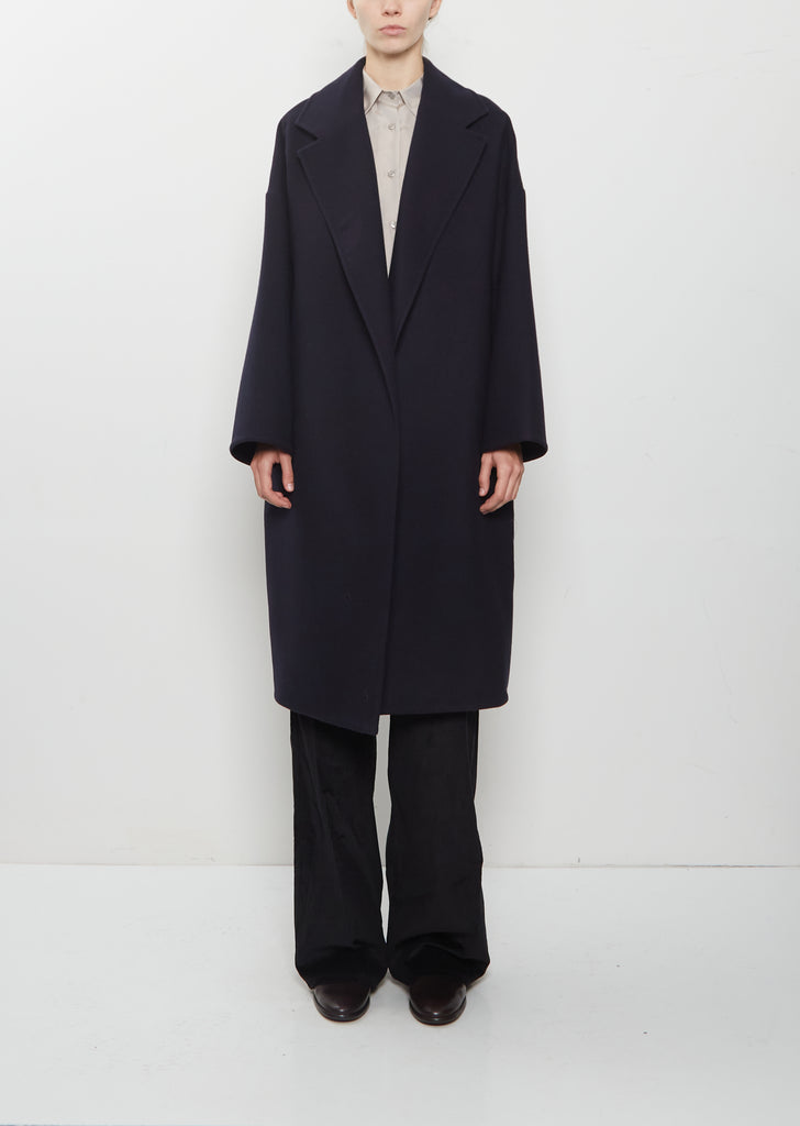 Panno Wool Oversized Coat — Midnight