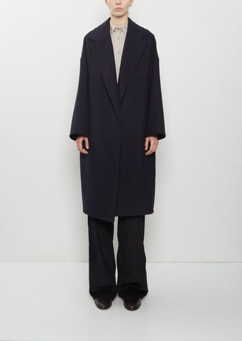 Panno Wool Oversized Coat — Midnight