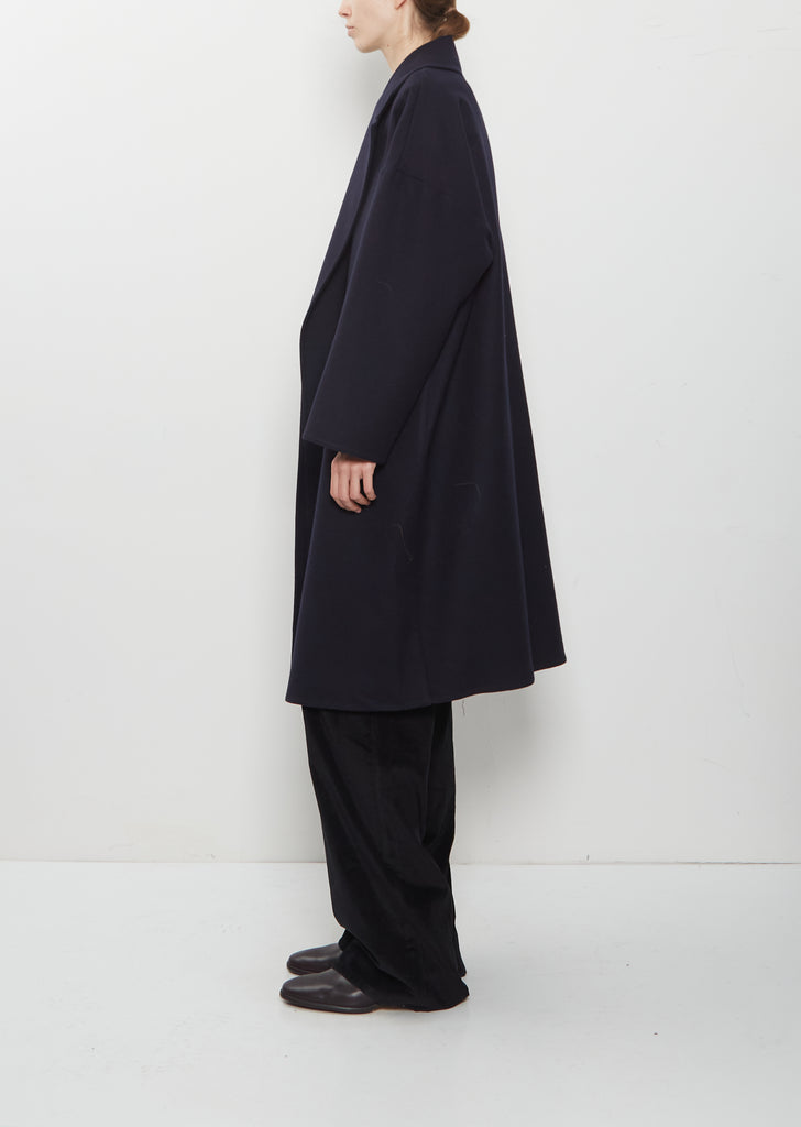 Panno Wool Oversized Coat — Midnight
