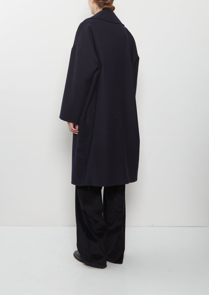 Panno Wool Oversized Coat — Midnight