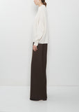 Classic Round Neck Sweater — Bone