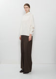 Classic Round Neck Sweater — Bone