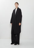 Panno Wool Oversized Coat — Black