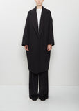 Panno Wool Oversized Coat — Black