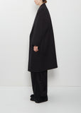 Panno Wool Oversized Coat — Black