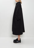 Puff Sleeves Crepe Coat