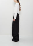 Cotton Corduroy Pajama Pants — Black