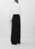 Cotton Corduroy Pajama Pants — Black