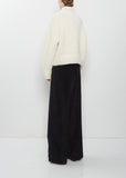 Handknit Mockneck — Raw White