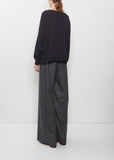 Cashmere Boatneck Kimono Sleeve Sweater — Midnight