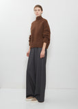 Handknit Mockneck — Rust Melange