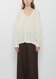 Fine Low V-Neck Sweater