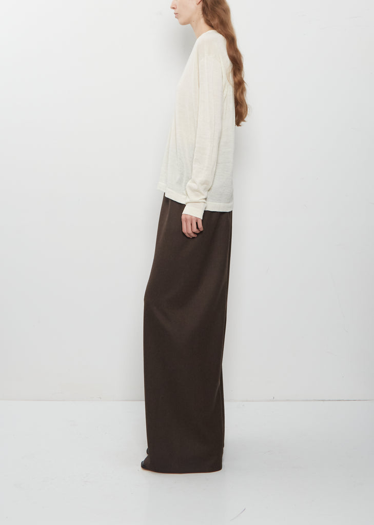 Fine Low V-Neck Sweater