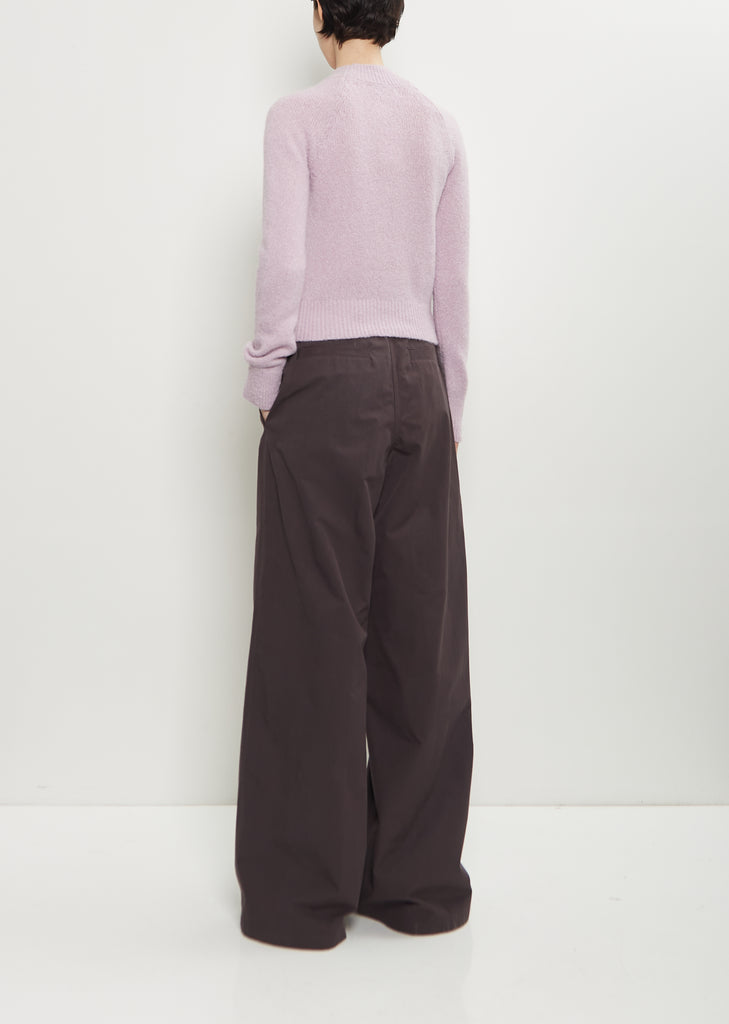 Texas Stretch Alpaca Merino Wool Sweater — Lilac