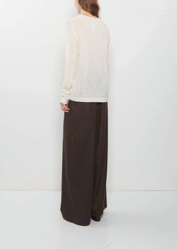 Fine Low V-Neck Sweater