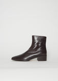 Ankle Zip Boot — Fondente