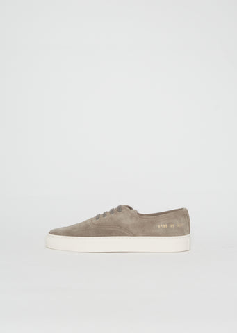 Suede Lace-Up Slip On Sneaker
