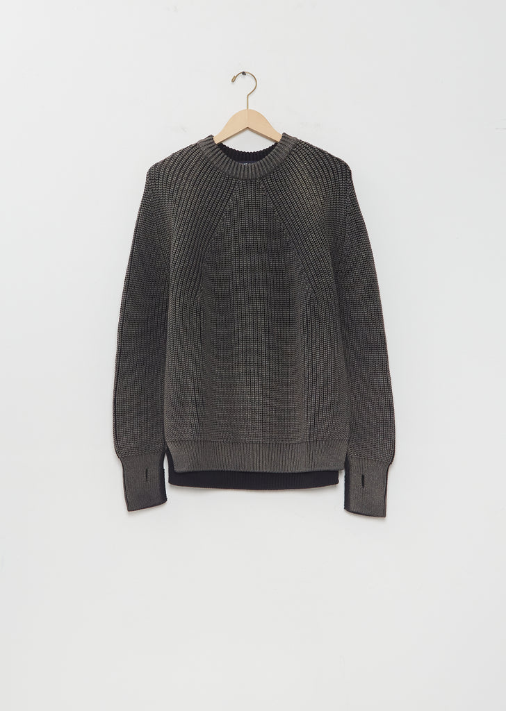 Comme des Garçons Homme x Batoner Wool Bleach Treated Sweater