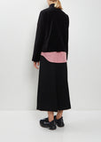 Stand Collar Velvet Jacket