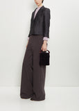 Velvet Vertical Crisp Bag — Dark Purple