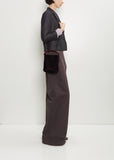 Velvet Vertical Crisp Bag — Dark Purple