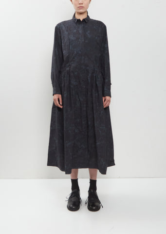 Sally Cotton Dress — Blur Flower