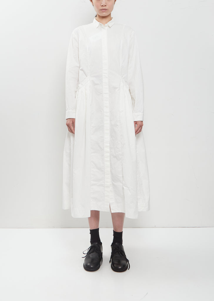 Sally Cotton Dress — White