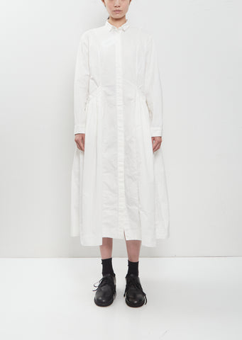 Sally Cotton Dress — White