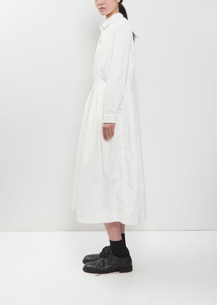 Sally Cotton Dress — White