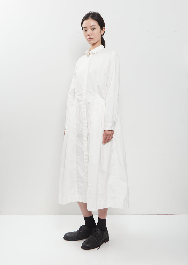 Sally Cotton Dress — White