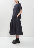 Grid Tech Cotton Short Sleeve Top