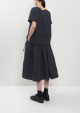 Grid Tech Cotton Short Sleeve Top