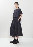Grid Tech Cotton Short Sleeve Top